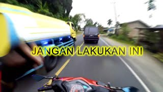 Road Accident Kecelakaan Motor Yang Terekam Kamera - Kurang Konsentrasi Di Jalan Raya Sangat Bahaya