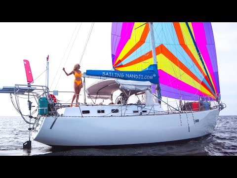 IT LOOKS LIKE A UNICORN FARTED! Our NEW Spinnaker! | Sailing Thailand, Ep 173