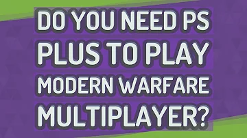 Potřebujete pro hru mw2 službu PlayStation Plus?
