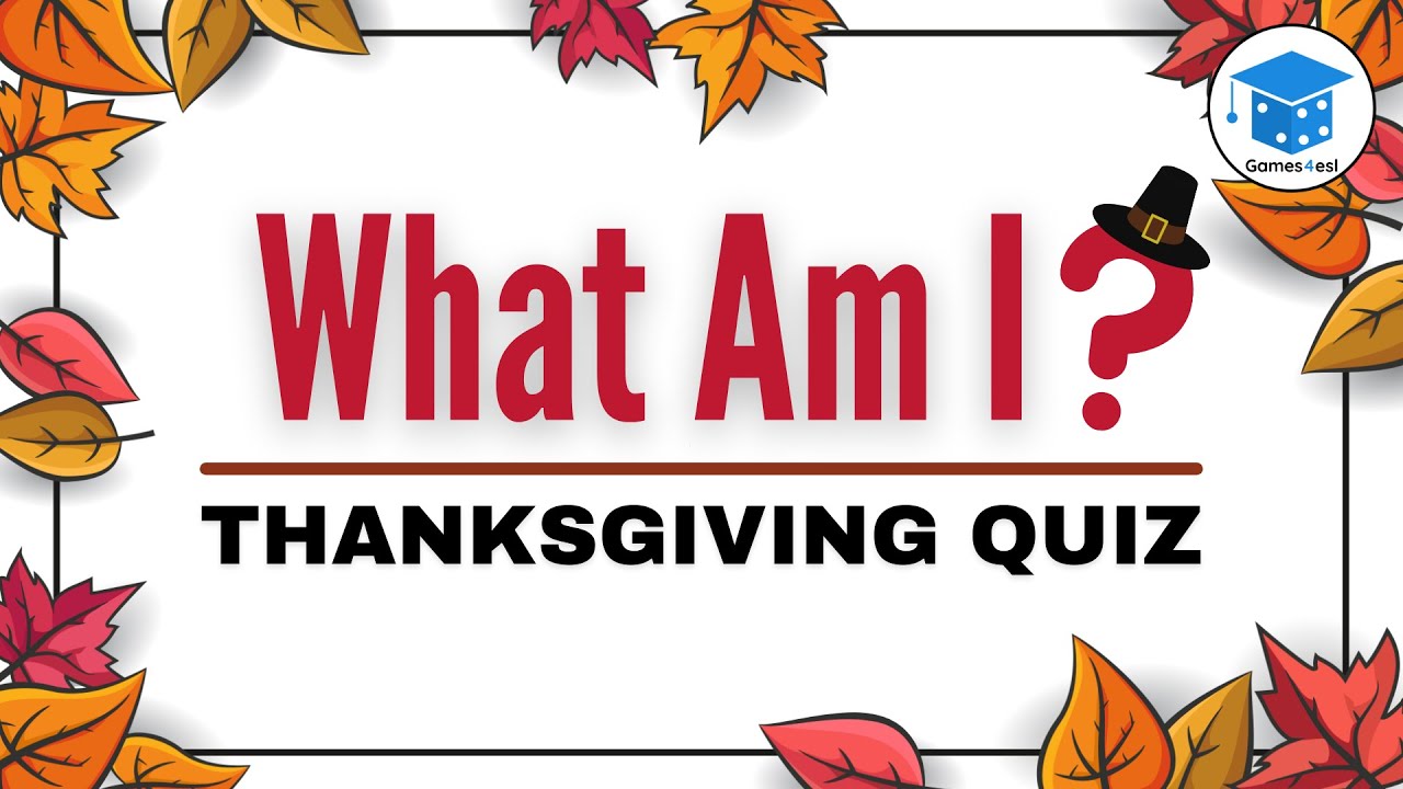 Halloween Is Over! Next Stop, Thanksgiving! Try These Fun Thanksgiving Games  In Class