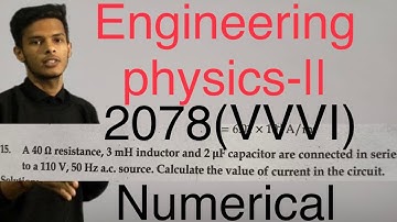 Engineering physics 2nd semester numerical