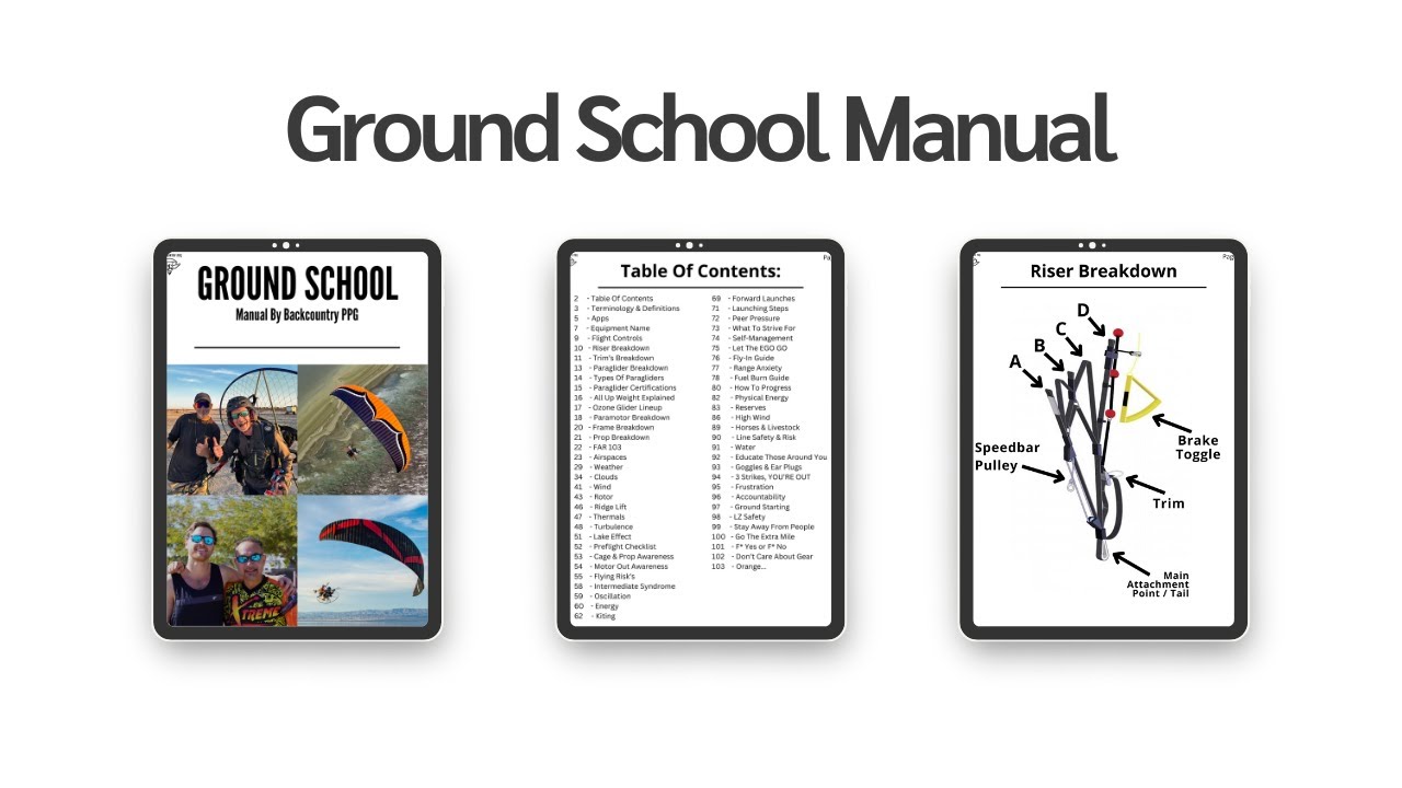 Digital Ground School Paramotor Manual – Backcountry PPG