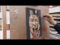 Portrait contemporain exprimental nathalie jaguin peintre pastelliste
