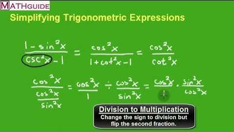 Simplifying Trigonometric Expressions