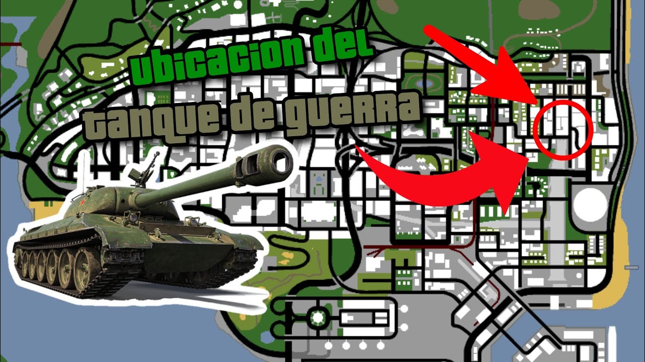Ubicación De el Tanque de guerra en GTA San Andreas Para Android