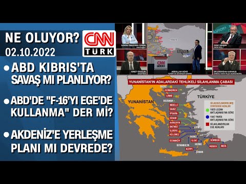 ABD Kıbrıs'ta savaş mı planlıyor? ABD'de "F-16'yı Ege'de kullanma" der mi? - Ne Oluyor? 02.10.2022