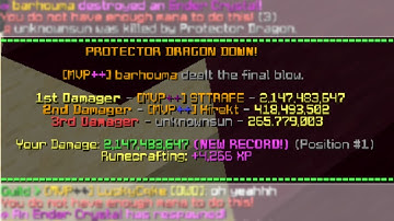 how i hit the integer limit on a dragon (hypixel skyblock)