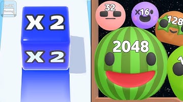 Jelly Run 2048 | Melon Slime Hero | All Levels Gameplay | Android, iOS | Satisfying Mobile Games