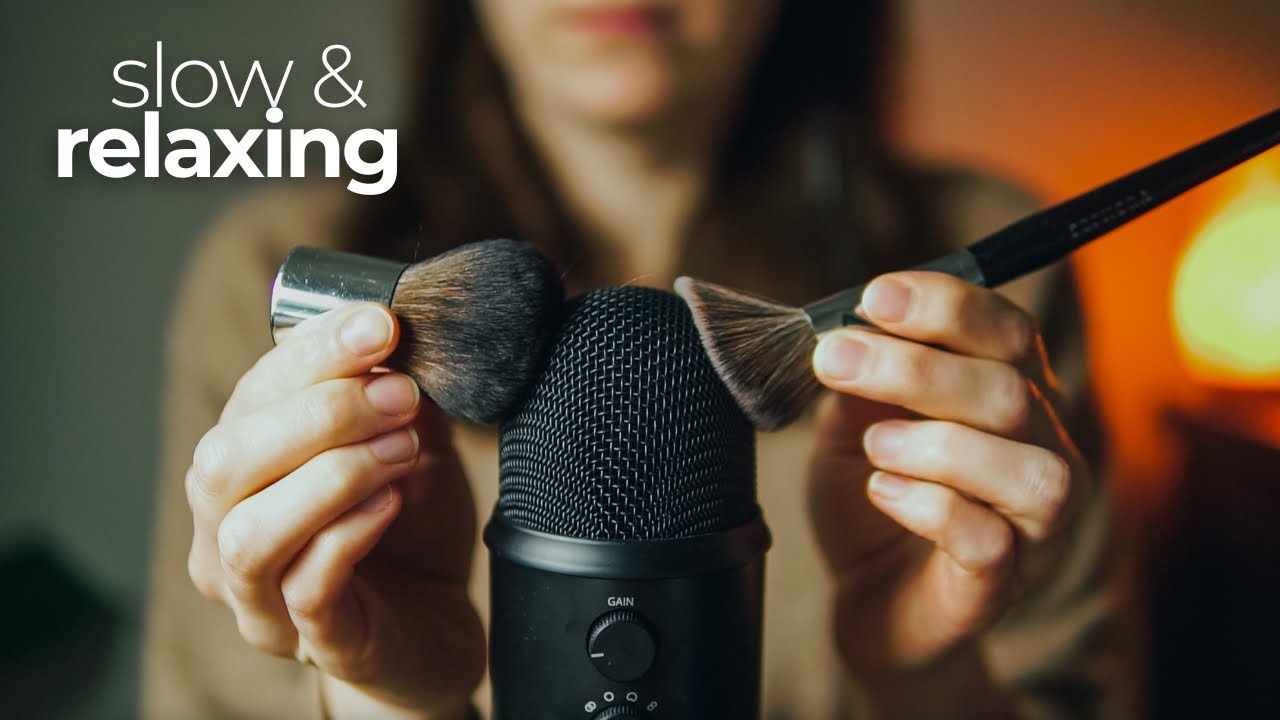 ASMR | slow, relaxing mic brushing for sleep (no talking) - YouTube
