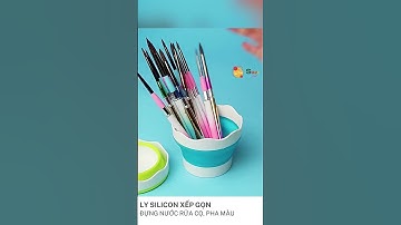 🎨 Ly đựng nước rửa cọ , Ly silicon Xếp gọn  [ Tâm Tâm - Sugi Art ] #tamtam #sugiart #sugi