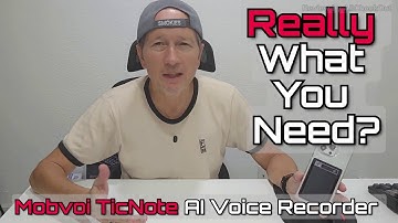 Mobvoi TicNote AI Voice Recorder Review & Tutorial With Live Recording Sample And Speed Test
