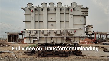 220KV/33KV 125 MVA Power Transformer Unloading Procedure. ICT(Inter Connected Transformer)Unloading.