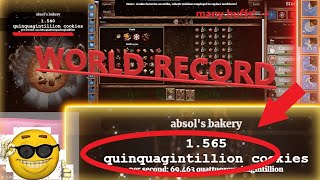 😎COOKIE CLICKER WORLD RECORD: quinquagintillon (double ascended finn combo) (i messed up tho)