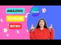 amazing eye-catching youtube channel intro ✨🤞# by let's learn canva