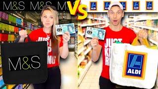 What can £5 BUY you at ALDI vs M&S? 😮 CHEAP vs EXPENSIVE food haul