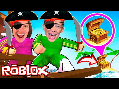 ROBLOX CONSTRUA UM BARCO E BUSQUE O TESOURO