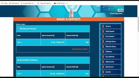 Đầu tư nhanh web min 1$ mới ra 0 ngày 28.11.2018