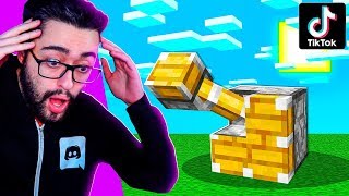 ? PROBAMOS los TIKTOK MAS VIRALES DE MINECRAFT ¿FUNCIONARAN? ? MINECRAFT TIKTOKS 5