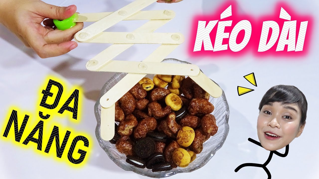 ✂️KÉO DÀI ĐA NĂNG - GẮP ĐỒ ĂN VẶT + GẮP ĐỒ CHƠI + TỈ... - youtube