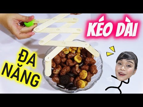 Video ✂️KÉO DÀI ĐA NĂNG - GẮP ĐỒ ĂN VẶT + GẮP ĐỒ CHƠI + TỈ... - youtube