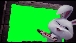 Snowball The Rabbit Showing His Battle Plans Meme - The Secret Life Of Pets - Green Screen