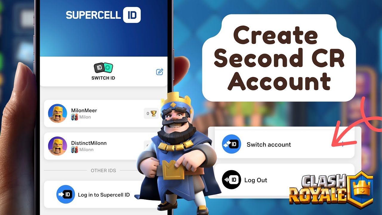 Как создать ещё один аккаунт в Clash Royale и переключаться между аккаунтами
