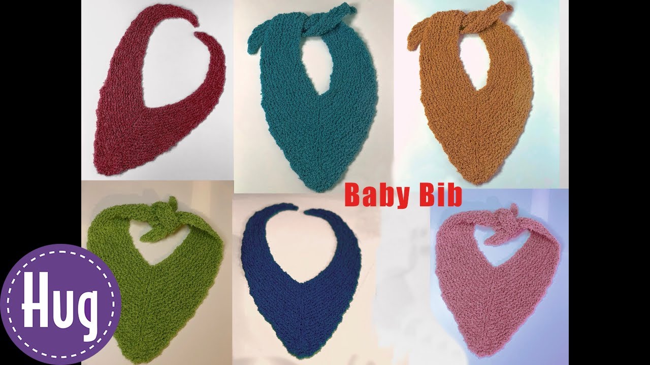Knitted Baby Bib - Easily Washable with FROTTEE - YouTube