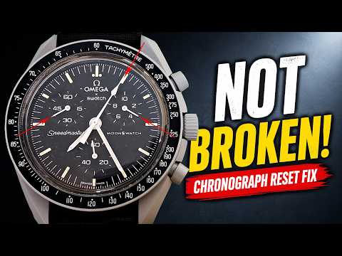 Your OMEGA x Swatch MoonSwatch Isn't Broken! Chronograph Hands Reset