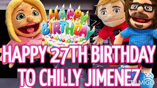 Happy 27Th Birthday To Chilly Jimenez
