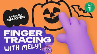 Information Finger Tracing with Mely 🎃 Halloween Shapes | Calming Brain Break (Level 1) Guide