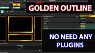 How to Make Golden Outlines in Resolume Arena | Easy Trick | No Plugins Needed!