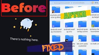 How To Fix Nothing Here In Data And OBB Folder |FIXED And Explained | 💯 % Working