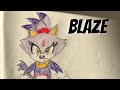 Hey it’s me Blaze  Sonic  🐱 🎮sonic the Hedgehog #sonic force #sonicboom  #sega #arttutorial