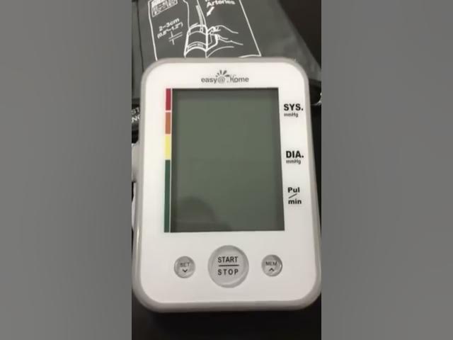 Large Cuff Easy@Home Digital Upper Arm Blood Pressure Monitor, 3-Color