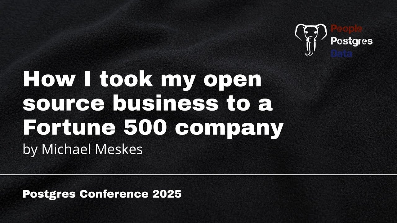 Как я вывел свой бизнес с открытым исходным кодом в компанию из списка Fortune 500 | Майкл Мескес...