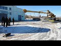 Установка гуська на кран KOMATSU LW250M. Монтаж вспомогательной стрелы. Монтаж гуська.