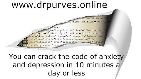 You can crack the code of anxiety and depression