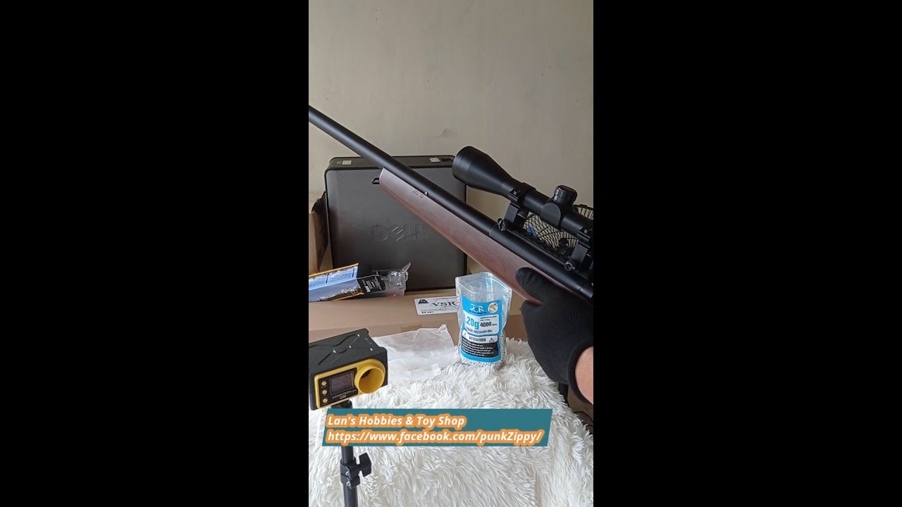 VSR10 / VSR-10 / VSR 10 Airsoft Manual Bolt Action Sniper Rifle (BASR) Mini Review & FPS Check OOB