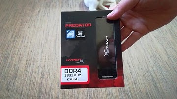 HyperX Predator DDR4 3333MHz CL16 2x8Gb Unboxing