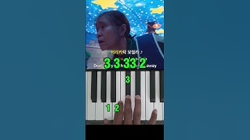 How to Play Squid Game 3 Hide & Seek music  Easy Piano Tutorial #shorts #squidgame3 #tutorial