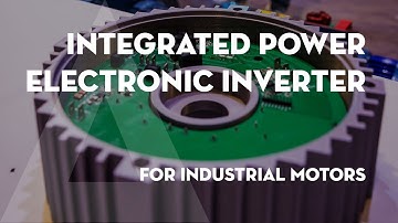 Integrated power electronic inverter for industrial motors