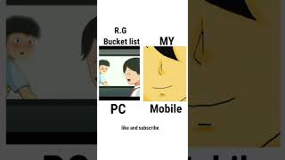 @RGBucketList  vs My first Animation 😢 || PC VS Mobile 😳 #shorts #animation #rgbucketlist screenshot 5