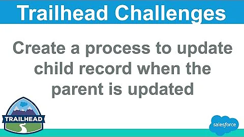 Create a process to update child record when the parent is updated | Salesforce Trailhead Solution