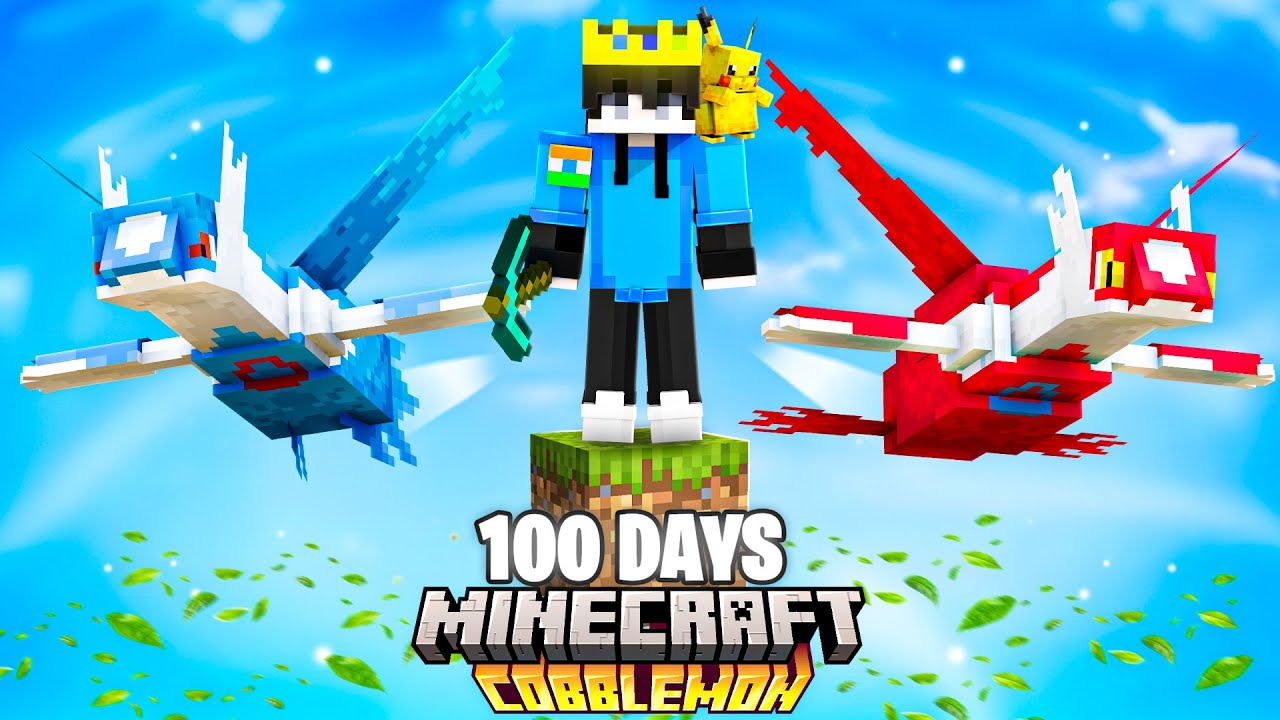 I Survived 400 Days in Cobblemon One Block!