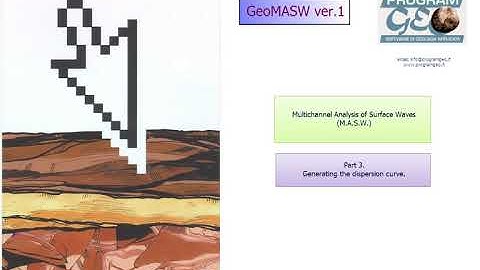 GeoMASW ver.1: processing data by Multichannel Analysis of Surface Waves (MASW) technique