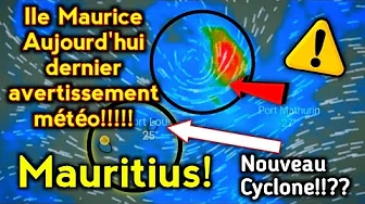 ⭕⚠️Maurice Carte météo des 10 prochains jours⛈️🌀|Carte des pluies et des orages☔|🌀Nouveau cyclone!!! thumbnail