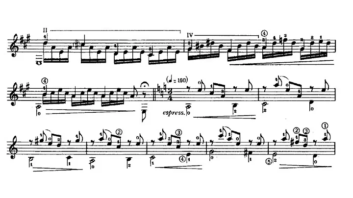 Evencio Castellanos - Evocacin for Guitar (Score v...