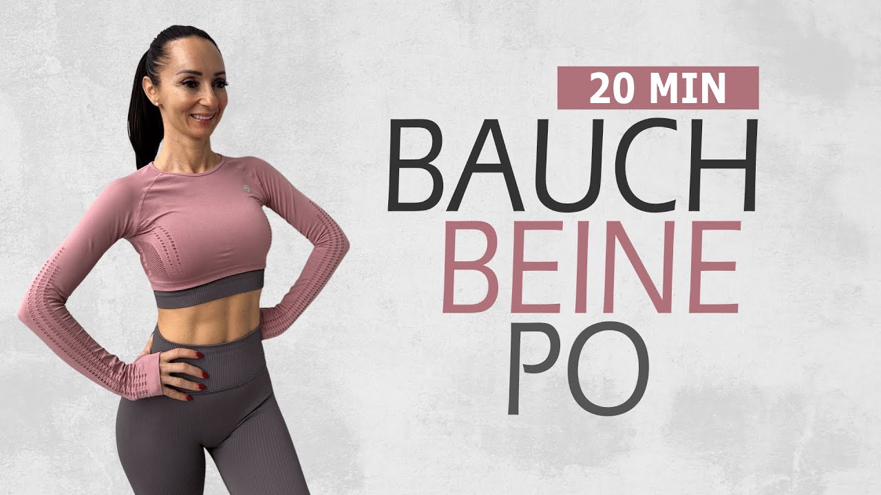 20 MIN BBP-WORKOUT AUF DER MATTE / Bauch, Beine, Po im Liegen trainieren | Katja Seifried