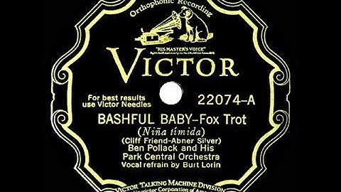 1929 Ben Pollack - Bashful Baby (Scrappy Lambert, vocal) (78rpm version)