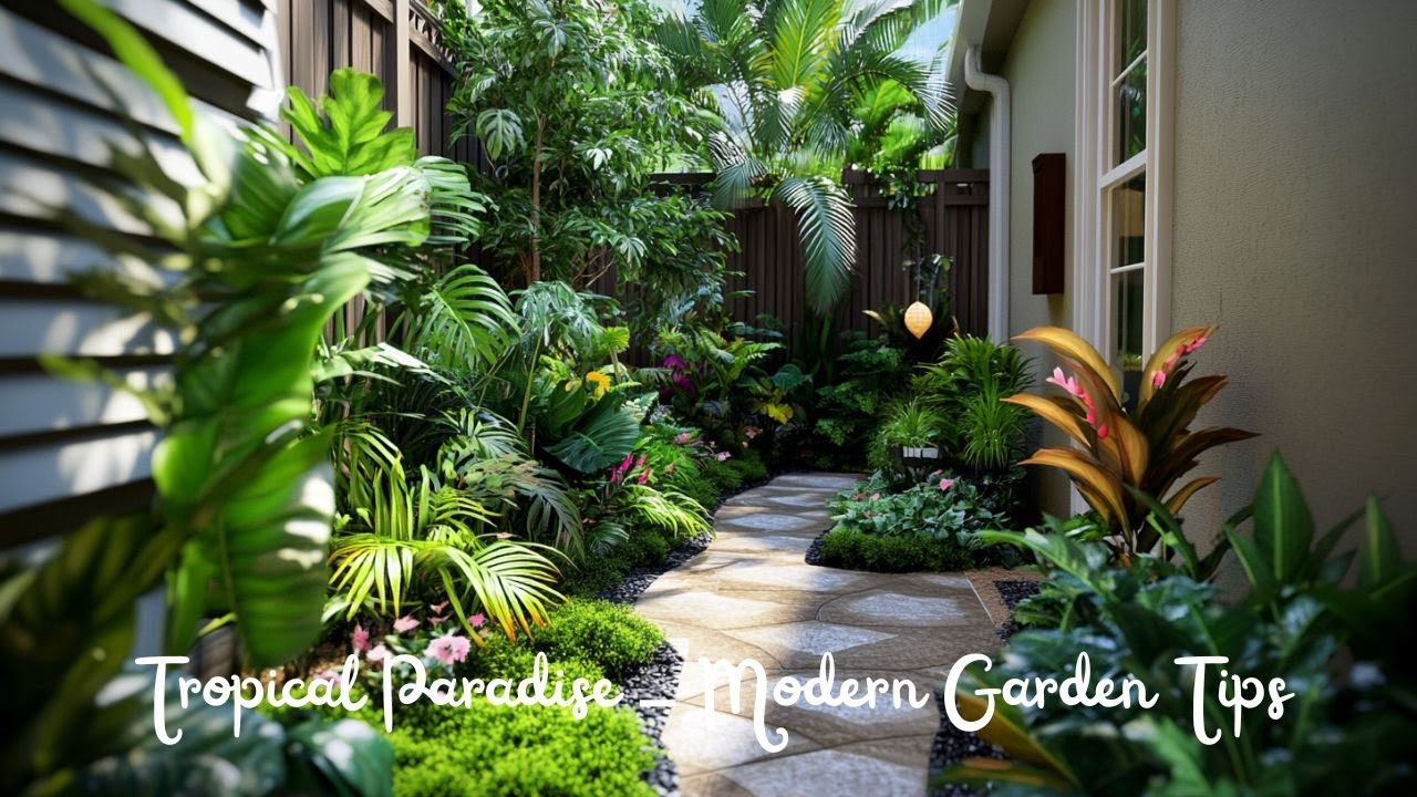Transform Your Small Backyard into a Lush Tropical Paradise – Modern ...